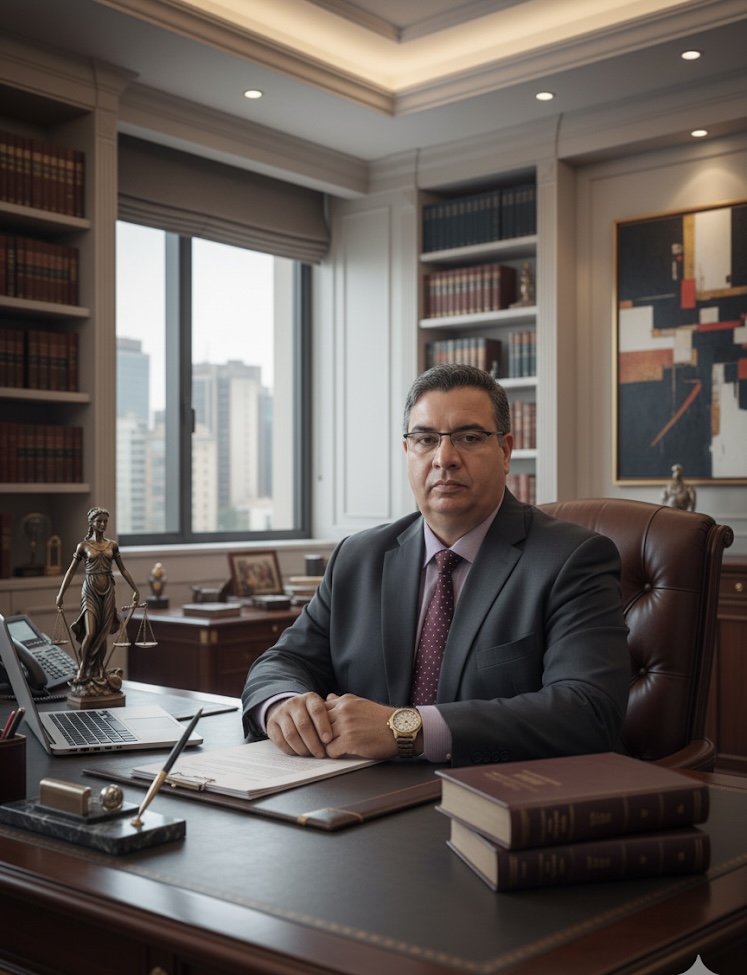 Dr. Cristiano Ávila em seu escritório