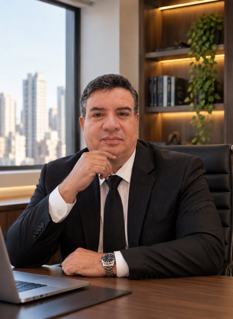 Dr. Cristiano Ávila, advogado trabalhista, OAB/SP 449.554, em seu escritório
